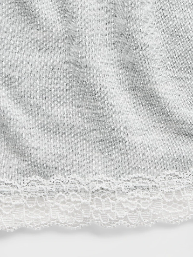 Softest Modal Lace-Trim PJ Shorts