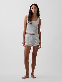 Softest Modal Lace-Trim PJ Shorts