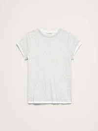 Airy Cotton Layered T-Shirt