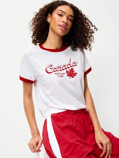 EveryWear Graphic Ringer T-Shirt