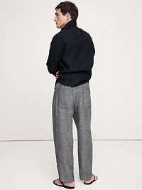 Loose Linen Pull-on Beach Pant