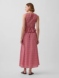 Gingham Maxi Skirt