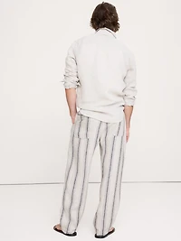 Loose Linen Pull-on Beach Pant