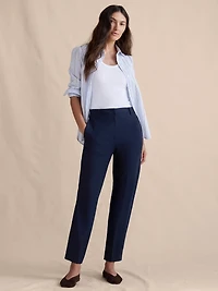 High-Rise Modern Slim City Stretch Ankle Pant