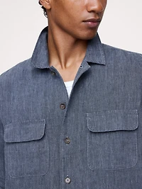 Relaxed-Fit Linen Resort Shirt