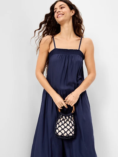 Airy Smocked Maxi Dress