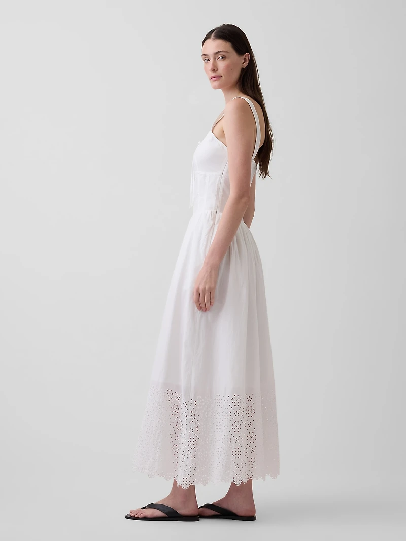 Lace-Up Corset Maxi Dress