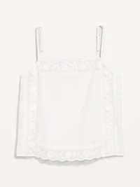 Scalloped-Hem Tank Top