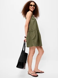 Drop-Waist Swing Mini Dress