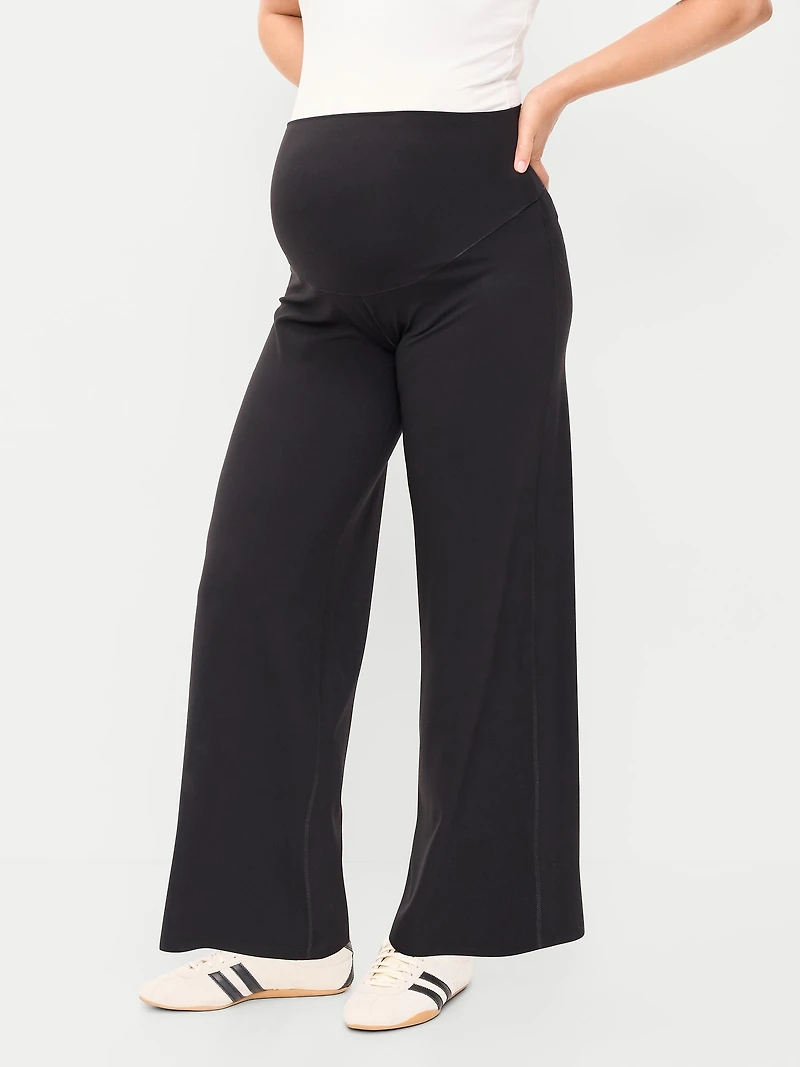 Pantalon StudioSmooth à jambe large panneau couvrant de maternité