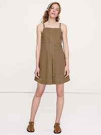 Cotton Twill Mini Dress