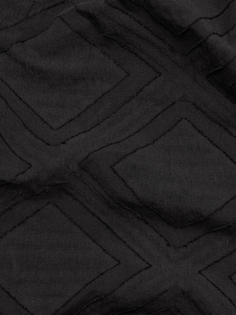 11" Cotton Jacquard Pull-On Short