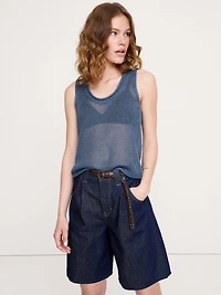 Heirloom Linen Sweater Tank