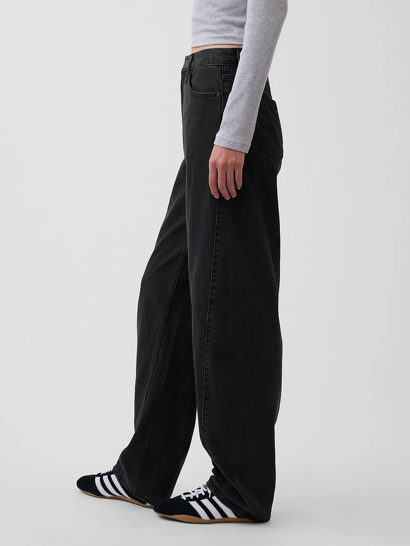 High Rise Barrel Jeans