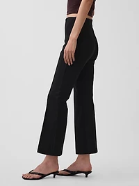 High Rise Double Knit Crop Kick Pants