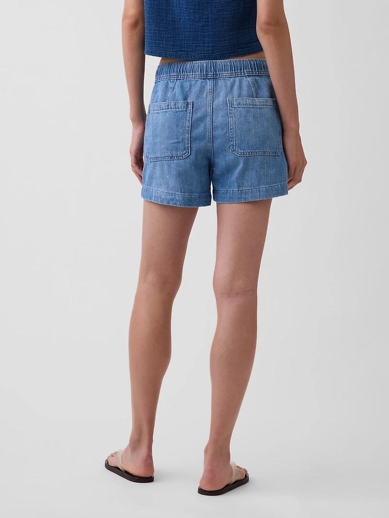 4" Denim Easy Shorts