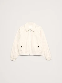 Cotton Poplin Bomber Jacket