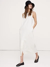 Denim Shift Midi Dress