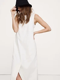 Denim Shift Midi Dress