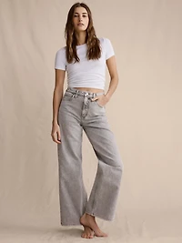 The Icon Classic Wide-Leg Crop Jean