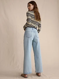 The Icon Classic Wide-Leg Crop Jean