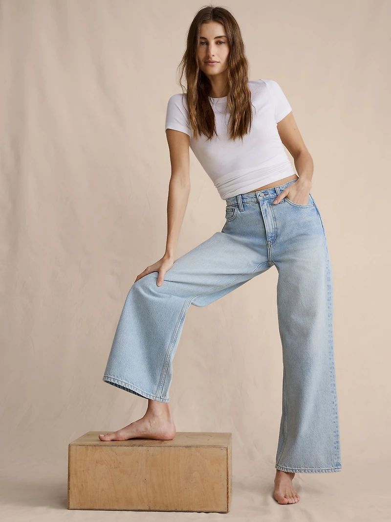 The Icon Classic Wide-Leg Crop Jean