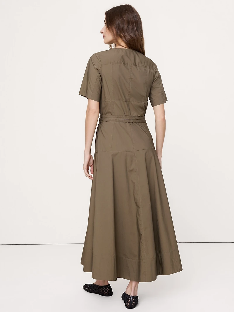 Cotton Poplin Shirt Dress
