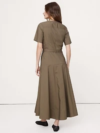 Cotton Poplin Shirt Dress
