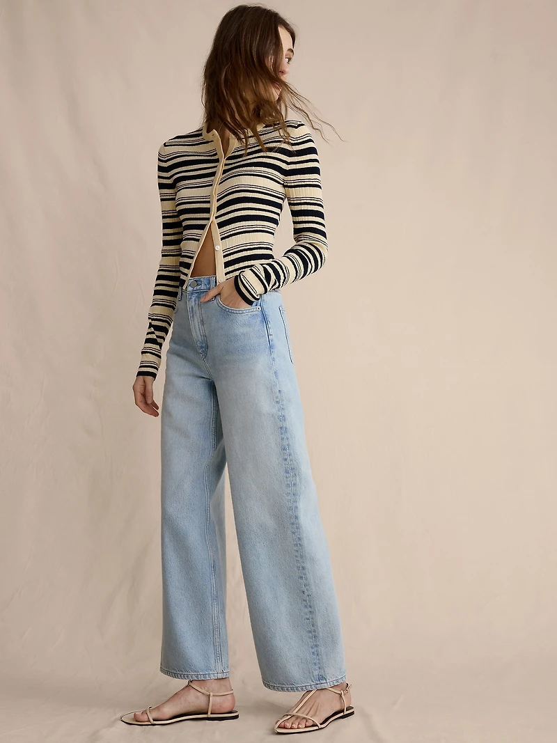 The Icon Classic Wide-Leg Crop Jean