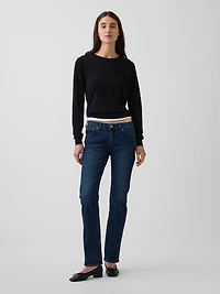 Low Rise '90s Slim Straight Jeans