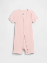 Une-pièce short court finement côtelé Premiers essentiels pour Bébé