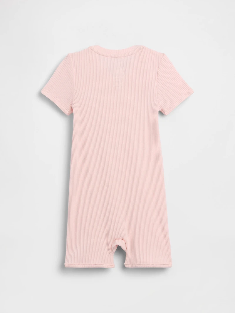 Une-pièce short court finement côtelé Premiers essentiels pour Bébé
