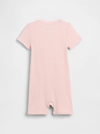 Une-pièce short court finement côtelé Premiers essentiels pour Bébé