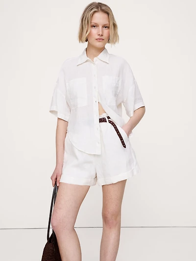 Linen Short-Sleeve Shirt