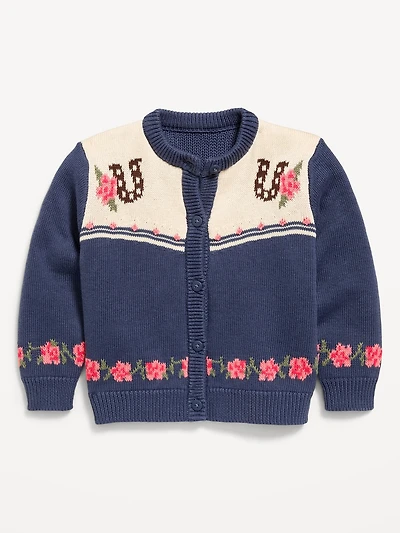 Western Cardigan Sweater for Toddler Girls