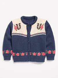 Western Cardigan Sweater for Toddler Girls