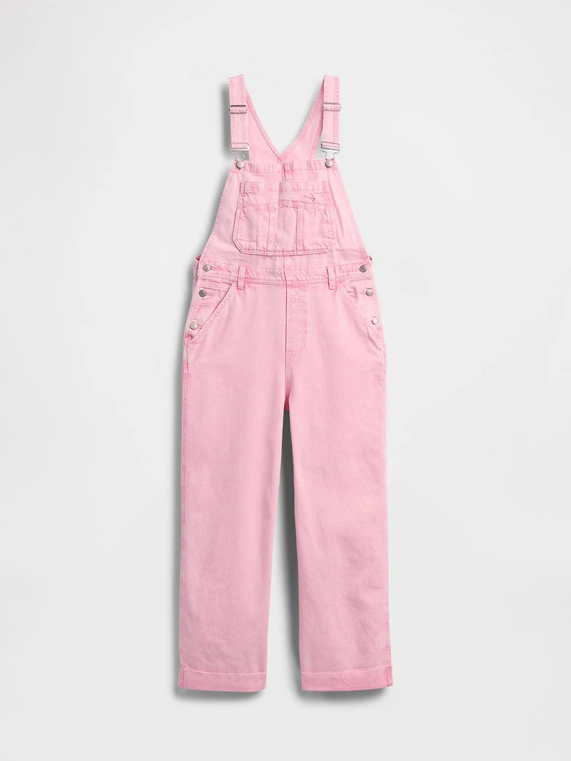 Relaxed Denim Overalls