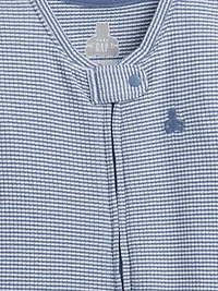 Baby First Favorites TinyRib Stripe Footed One-Piece