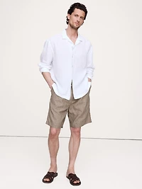 Relaxed-Fit Linen Long-Sleeve Resort Shirt