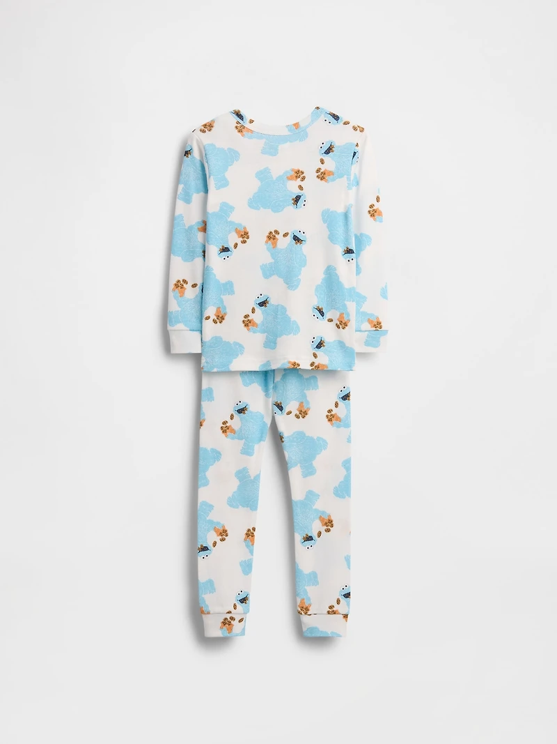 Pyjama en coton biologique brossé Sesame Street pour Bébé et Tout-petit