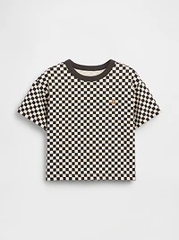 T-shirt droit à motif de damiers pour Bébé et Tout-petit