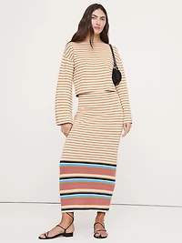 Sculpted Knit Maxi Skirt