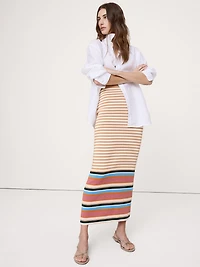 Sculpted Knit Maxi Skirt