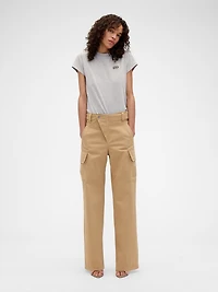 × Victoria Beckham Organic Cotton Logo T-Shirt