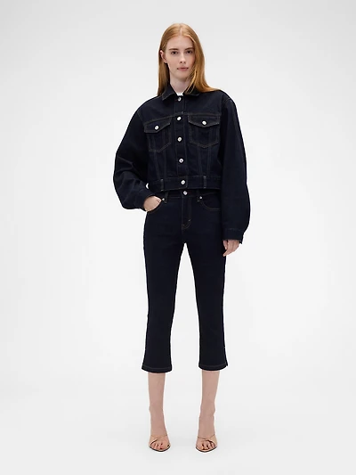 × Victoria Beckham Low Rise Capri Jeans