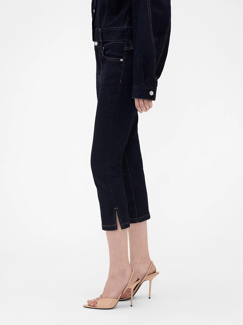 × Victoria Beckham Low Rise Capri Jeans