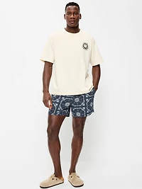 Linen-Blend Jogger Shorts - 5-inch inseam