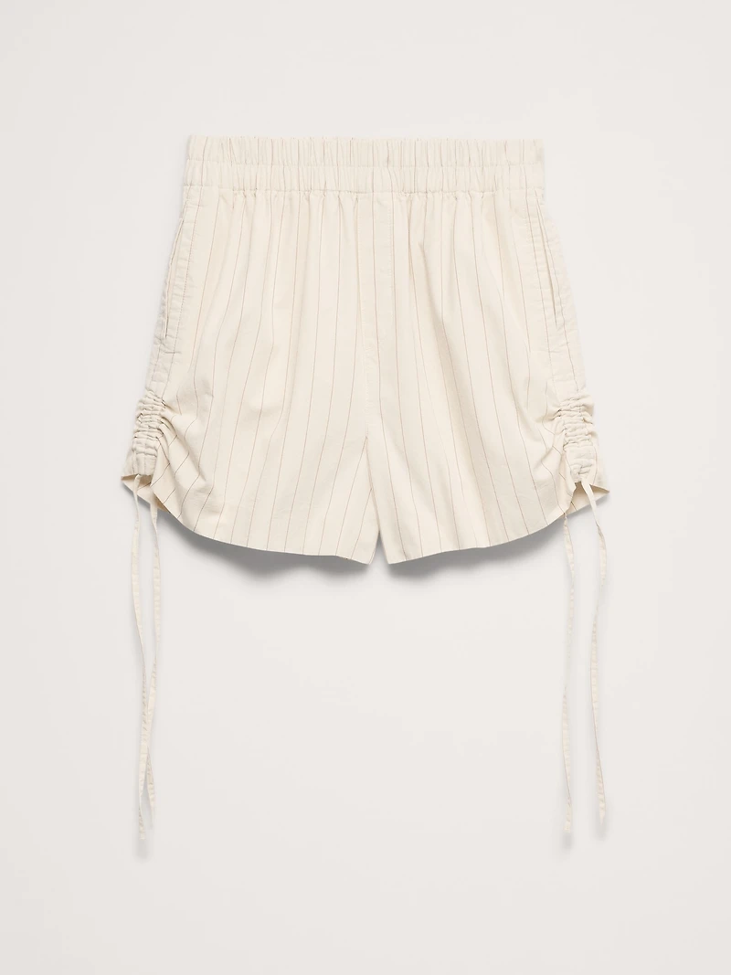 Cotton Poplin 3" Side-Tie Short