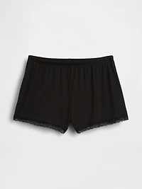 Softest Modal Lace-Trim PJ Shorts