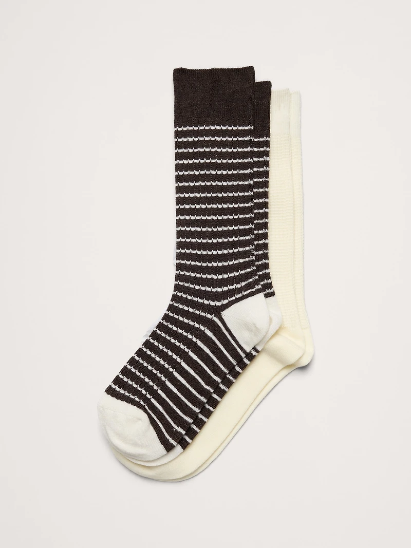 Breathe Merino-Blend Socks 2-Pack